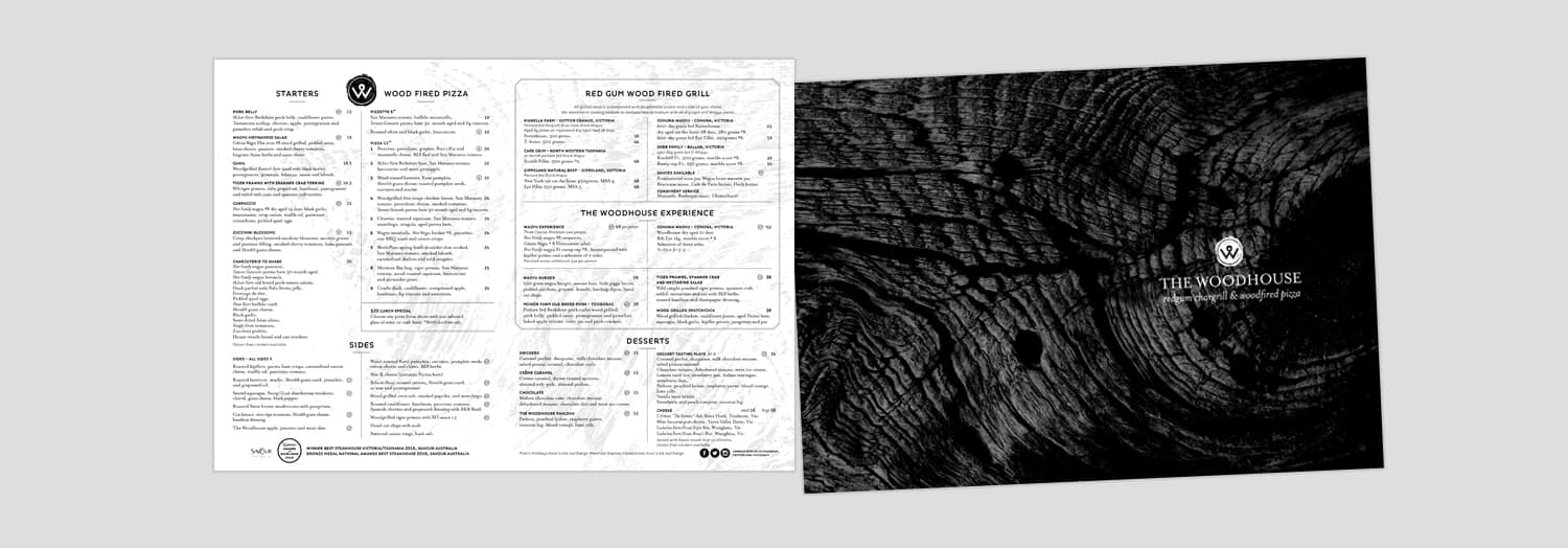 The Woodhouse Menu