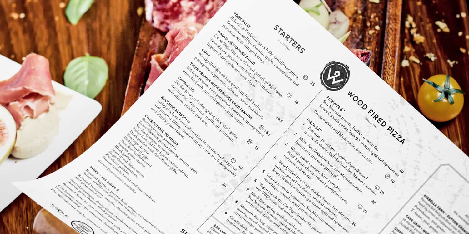The Woodhouse Menu